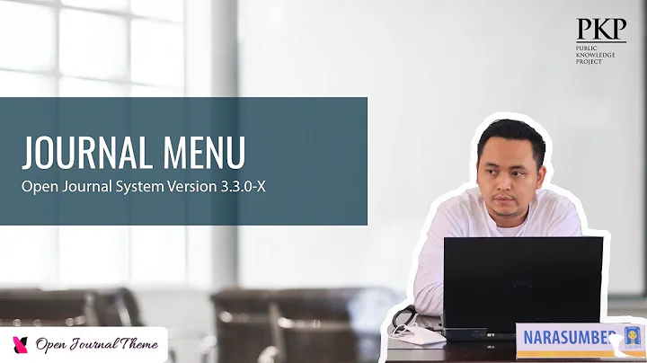 Journal Menu OJS 3.3.0-X - Part 5 | OJS 3 Tutorials