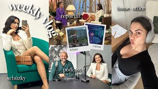 [WEEKLY VLOG #2]👩🏽‍💻 | Schůzky, příprava kampaně, BTS z televize, cvičení & moje rutiny 🌸