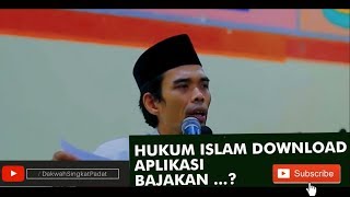 Bagaimana Hukum Islam Download Aplikasi Bajakan - ustadz abdul somad screenshot 4