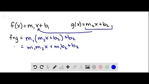 Let f and g be linear functions with equations f(x) = m_1 x + b_1 and and g(x) = m_2 x + b_2 . Is f…