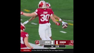 Tyler Morris With the 70-YD TD For Team Crimson | Indiana Spring Football