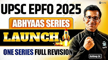 UPSC EPFO Free Classes 2025 | UPSC EPFO Preparation | UPSC EPFO Free Mock Test, MCQs & Practice Set