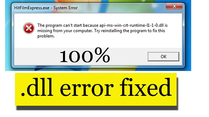 api-ms-win-crt-runtime-l1-1-0.dll is missing from your computer