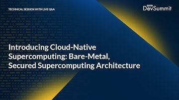 Introducing Cloud-Native Supercomputing: Bare-Metal, Secured Supercomputing Architecture