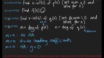 Section 8.3 Part 1: Graph General Rational Functions