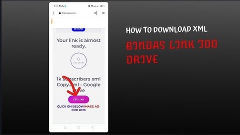 HOW TO DOWNLOAD XML 🚩|| BINDAS LINK TO DRIVE || TUTORIAL || X SIYAM ||