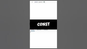 VAR vs LET vs CONST  #javascript