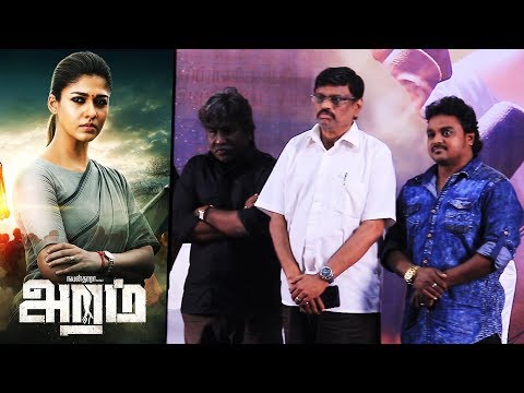 Aramm Movie Official Press Meet | Nayanthara | Gopi Nainar | Ghibran | Ramadoss | Minaliya Tv