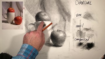 Rendering a Still Life in Charcoal, part 2