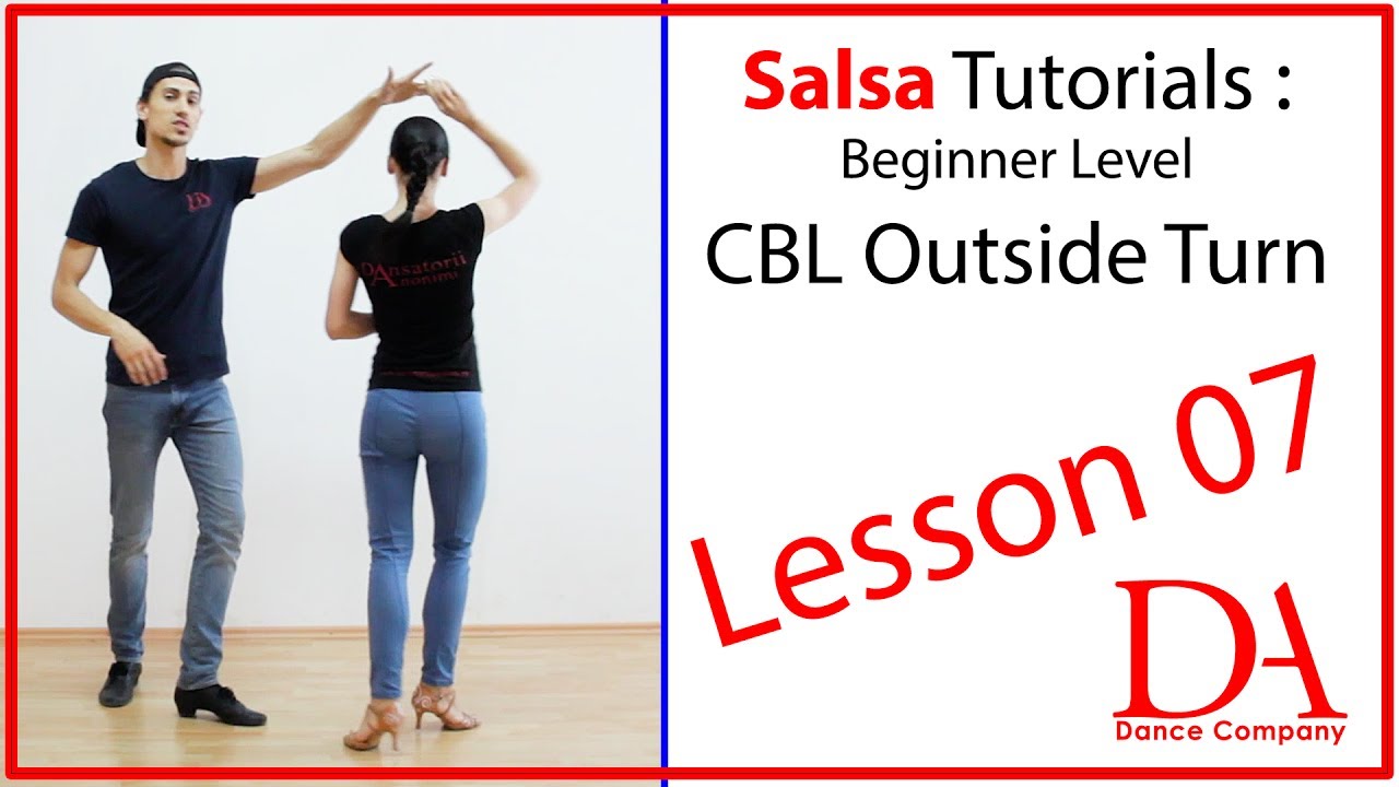 Salsa Tutorial 07: CBL Outside Turn | Salsa Beginners by Marius&Elena