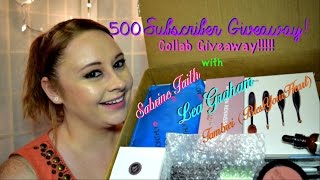 (CLOSED) 500 Subscriber Giveaway! INTERNATIONAL ( Makeup Giveaway Collab)