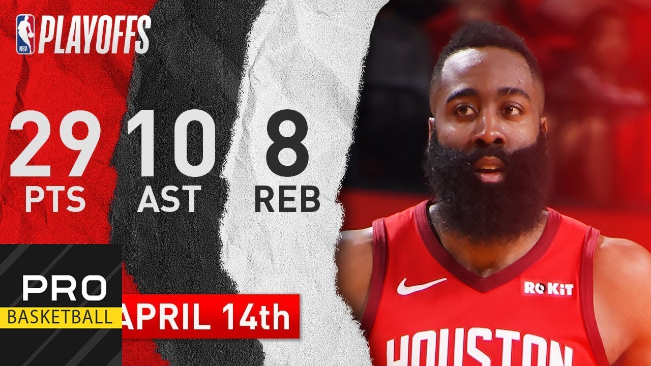 James Harden (29 Pts, 11 Asts) Full Highlights Rockets vs Jazz | G. 1| Apr. 14, 2019 | NBA Playoffs