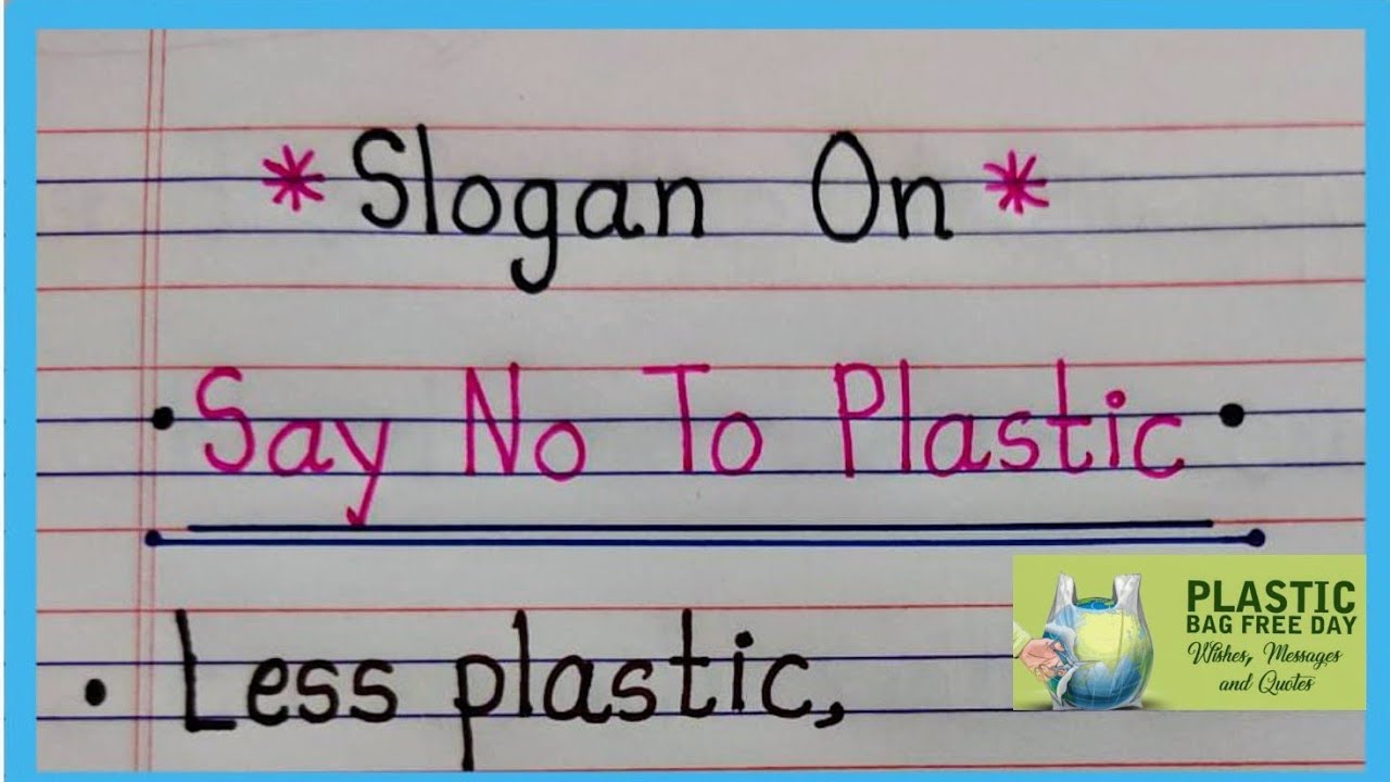 Say No To Plastic Slogans In Hindi