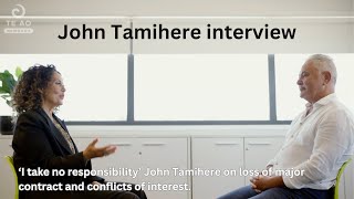 ‘I take no responsibility’ Tamihere on loss of major contract and conflicts of interest.