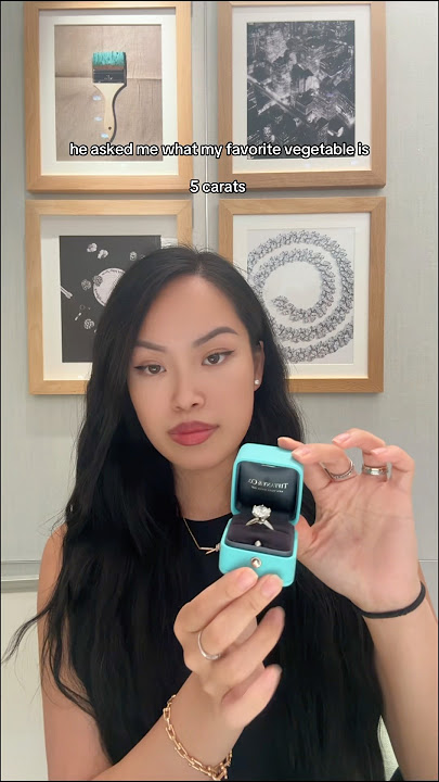 5 CARAT TIFFANY DIAMOND ENGAGEMENT RING #tiffanyco #2025bride #2026bride