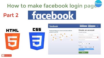 How to make Facebook login page with Html and CSS Part 2 code in description