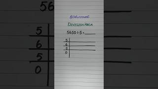 Division Hack ➗️ #maths #mathstricks #mathematics #division #hack #solve #smart #education #shorts Information