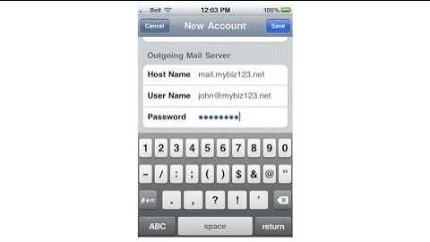 How to setup a POP email account on your iPhone