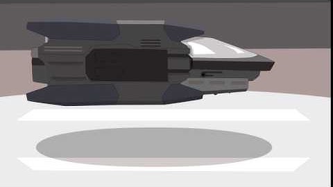 Spaceship landing with SFX