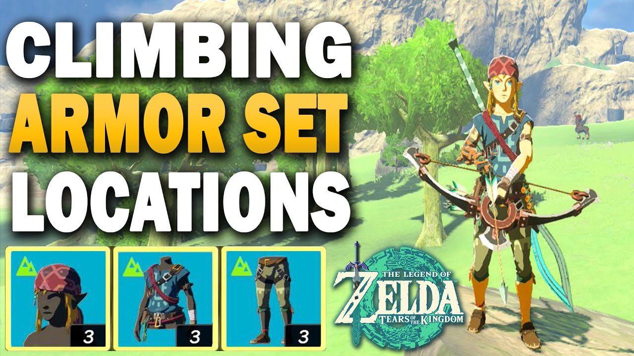 Zelda Tears Of The Kingdom Climbing Armor Set Location YouTube