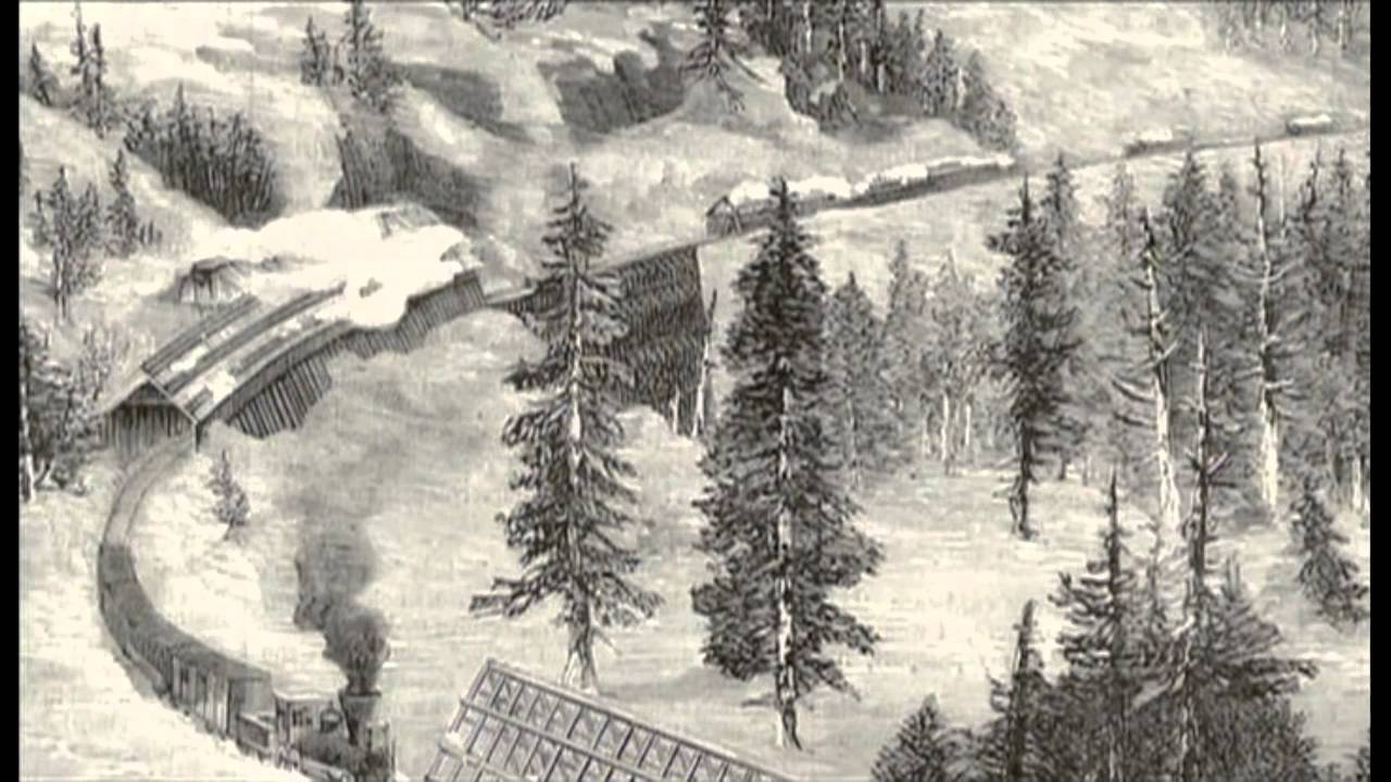 アメリカ横断鉄道の歴史The Track Going Back End of Track - YouTube