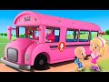 Las ruedas del bus rosa y más canciones infantiles con la Familia Telerín | Cleo &amp; Cuquín