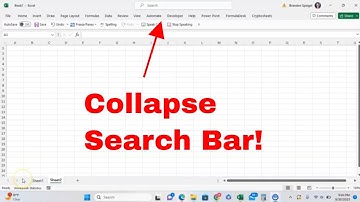 How to Collapse The Search Box by Default in Microsoft Excel! #msexcel #tutorial #howto