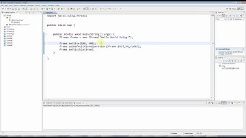 Advanced Java: Swing (GUI) Programming Part 1 -- A Basic Swing Application
