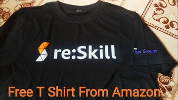 AWS ReSkill T Shirt Unboxing | Free Amazon Swags Unboxing | Free Goodies and Swags | Free T Shirt |