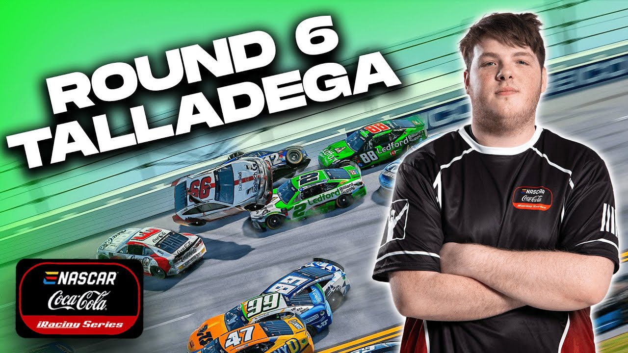 2025 eNASCAR Coca-Cola iRacing Series Round 6 at Talladega | Zack Novak #2 POV