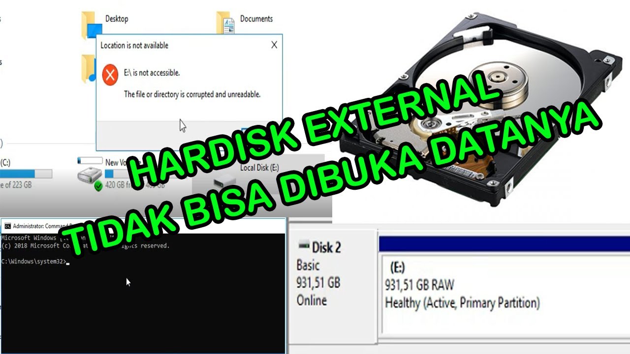 CARA MEMPERBAIKI HARDISK EXTERNAL RAW ATAU NOT ACCESSIBLE