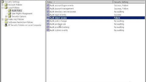 5 Local Security Policy