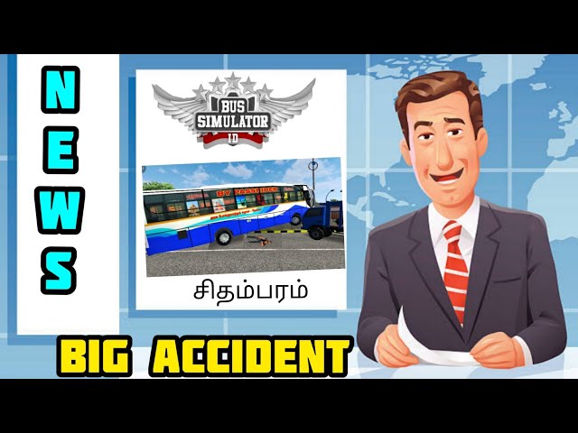 BIG accident 😨 bus simulator Indonesia |Malang city |breaking news |team TnKDR |Short flim class=