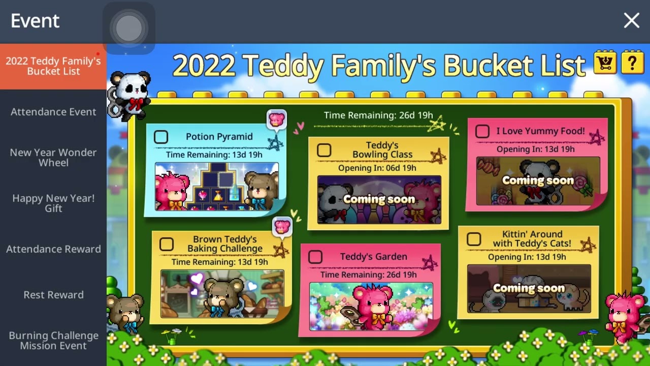 MapleStory M 2022 Teddy Family S Bucket List Brown Teddy S Baking Maxresdefault