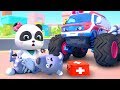 Going to the Doctor | Monster Ambulance | Nursery Rhymes | Kids Songs | Baby Cartoon | BabyBus