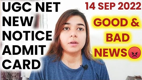 OFFICIAL UPDATE🔥 NTA NEW NOTICE | UGC NET Exam City Allotment 2022 | UGC NET ADMIT CARD 2022