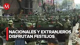 Turistas extranjeros acuden a disfrutar del Desfile Militar en CdMx