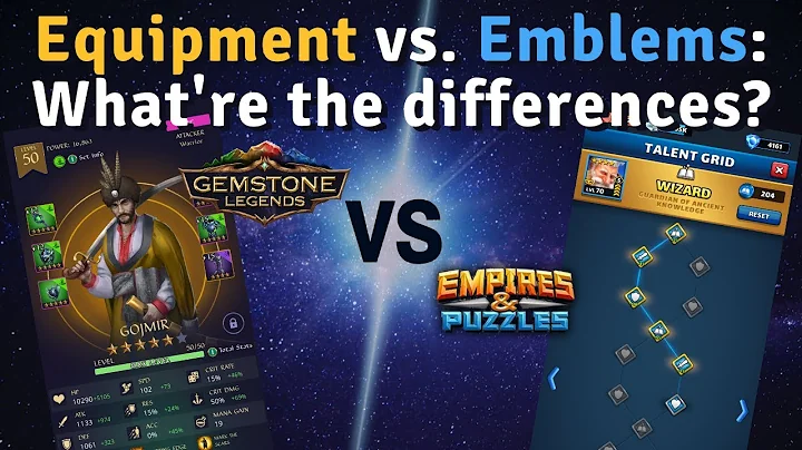 Empires and Puzzles Emblems vs. Gemstone Legends Equipment: What're the Differences?