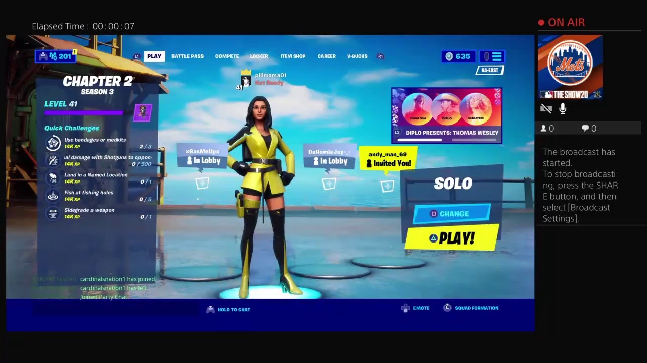 pilimama01's Live PS4 Broadcast FORTNITE