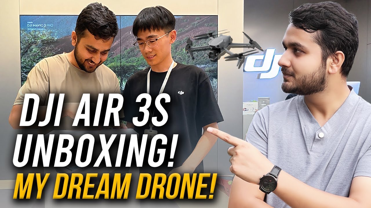 Unboxing My First Drone | DJI Air 3S First Look & Setup (4K)