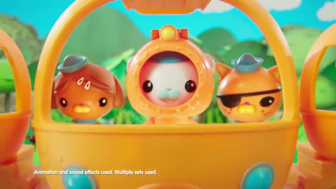 Octonauts Octopod Adventure Playset and GUP Vehicles 10s TV