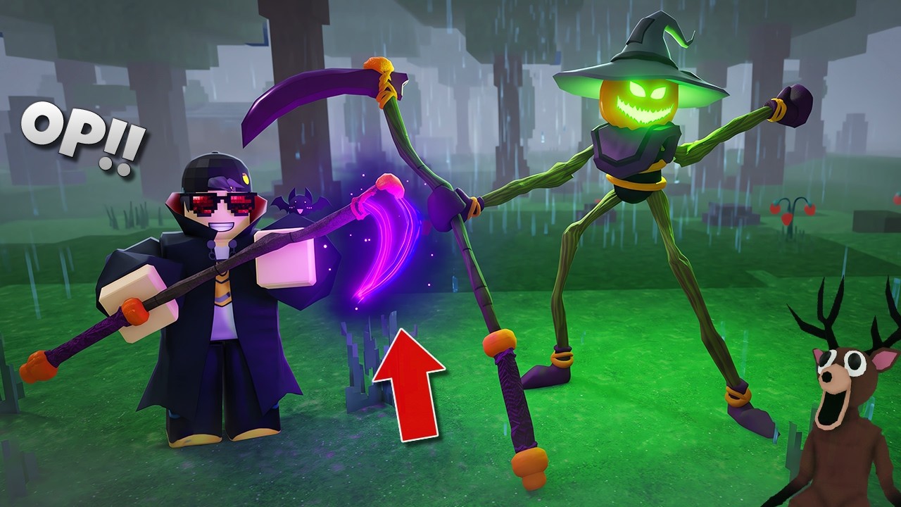 BOOO!! Senjat SABIT Super OP & Update Help Happy Halloween 👻🎃👻 | 99 Nights in the Forest Indonesia