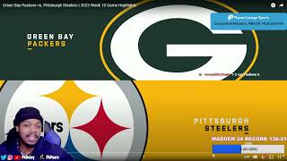 Green Bay Packers vs. Pittsburgh Steelers REACTION | 2023 Week 10 Game Highlights