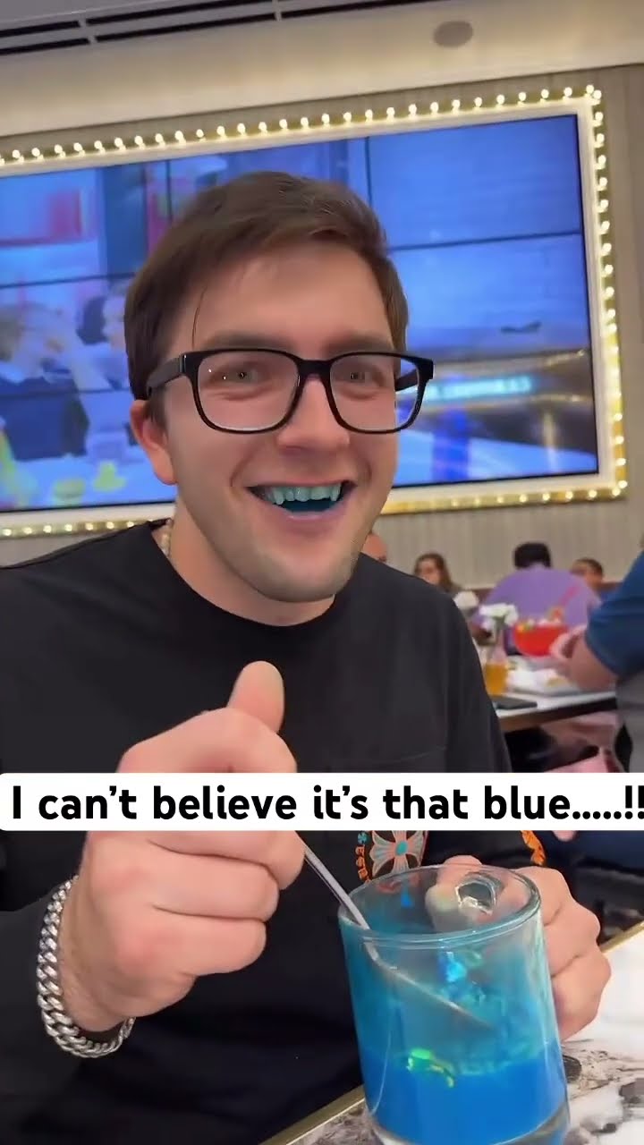 I stained my vampire teeth BLUE!!? what do I do?!