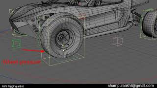 advance car rigging|Maya|Rigging