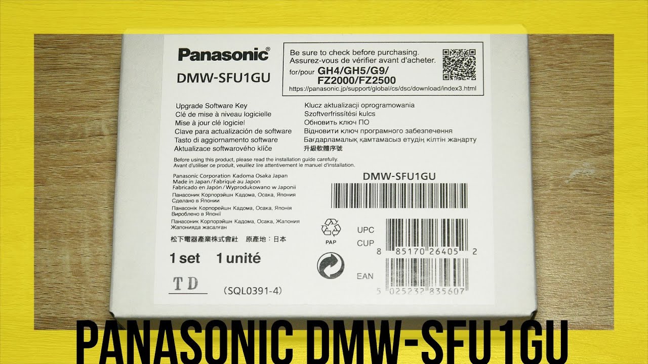 Panasonic DMW-SFU1GU V-Log Setup, Demo and Unboxing