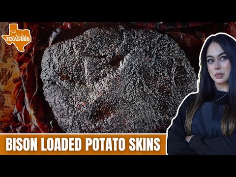 Bison Loaded Potato Skins | Oklahoma Joe's