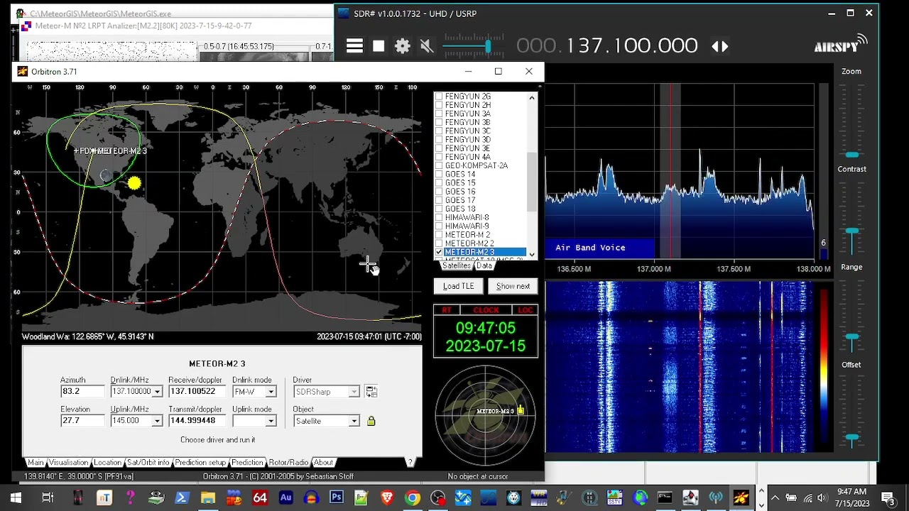 added SDR# v1732 to MeteorGis suite to use SDRplay RSP1a