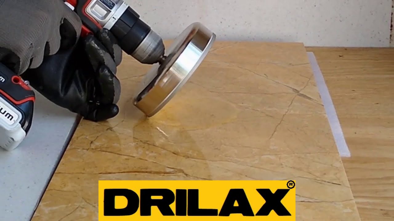Easy Way to Drill a Very Large Hole in Tile! Diamond Hole Saw YouTube
