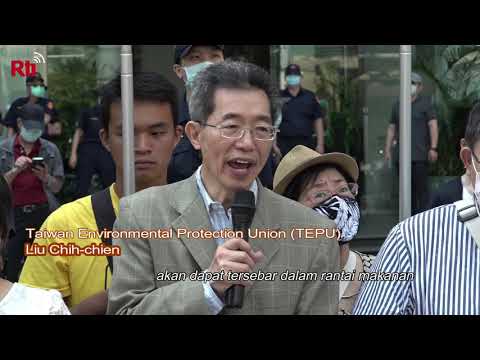 Organisasi Pecinta Lingkungan Taiwan Protes Limbah Nuklir Jepang